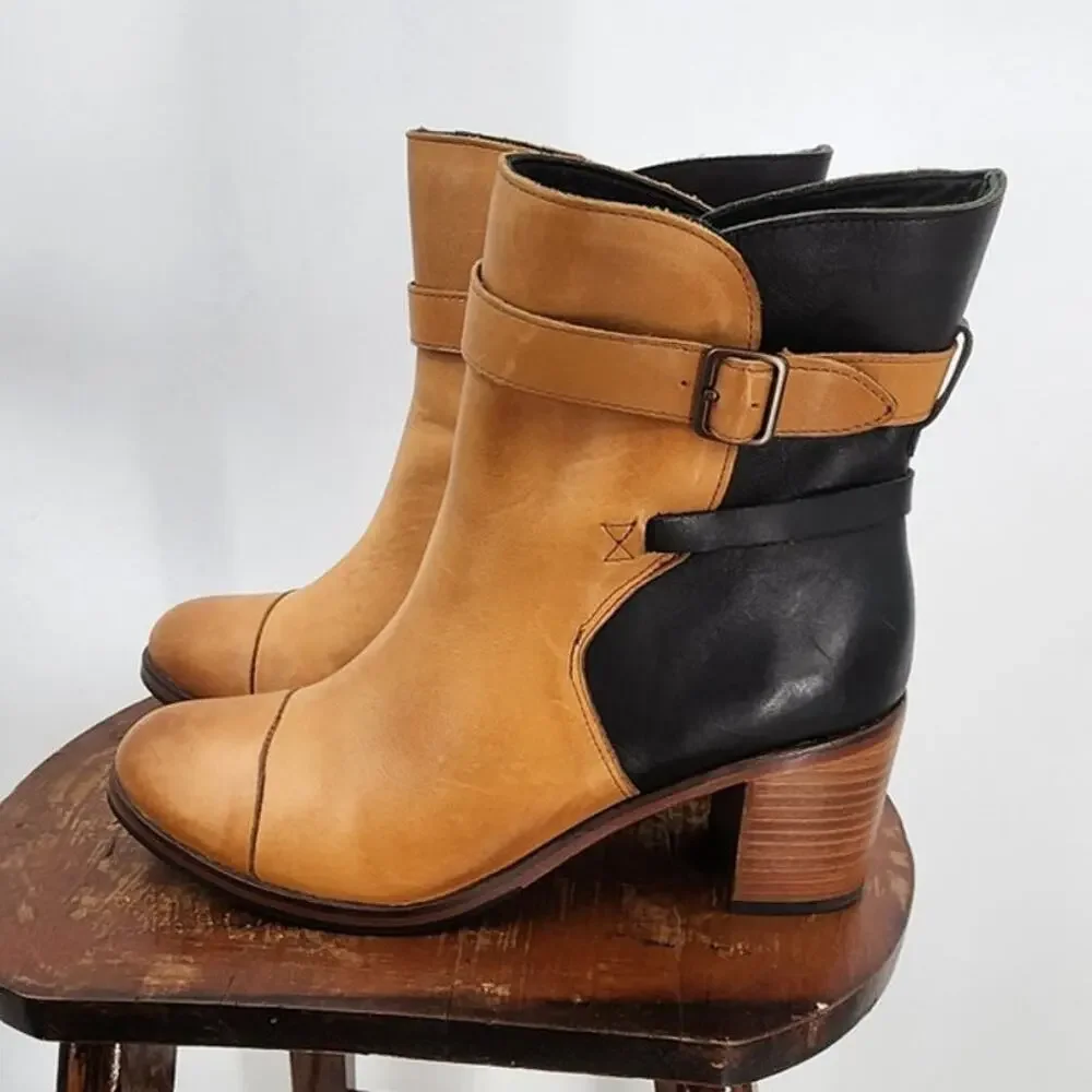 Wolverine 1000 Mile By Samantha Pleet Boots Bonny Pull On Heel Booties Leather 8